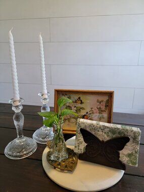 Vintage Butterfly Cottagecore/Farmhouse-Inspired Centerpiece Set